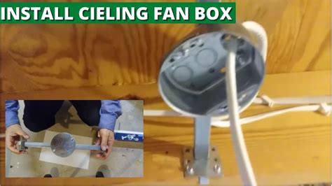 Options for mounting a ceiling fan box directly to interior wooden 